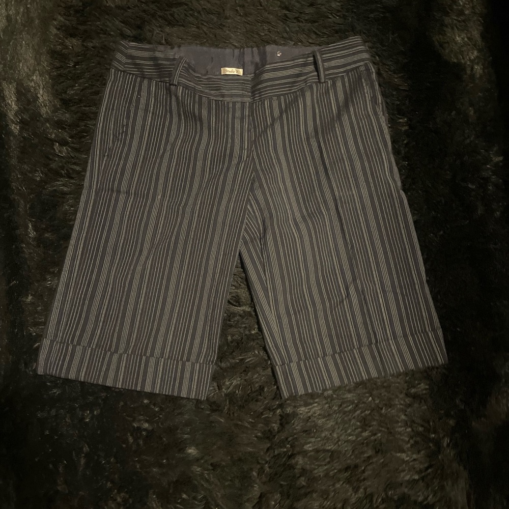 Woman’s blue striped